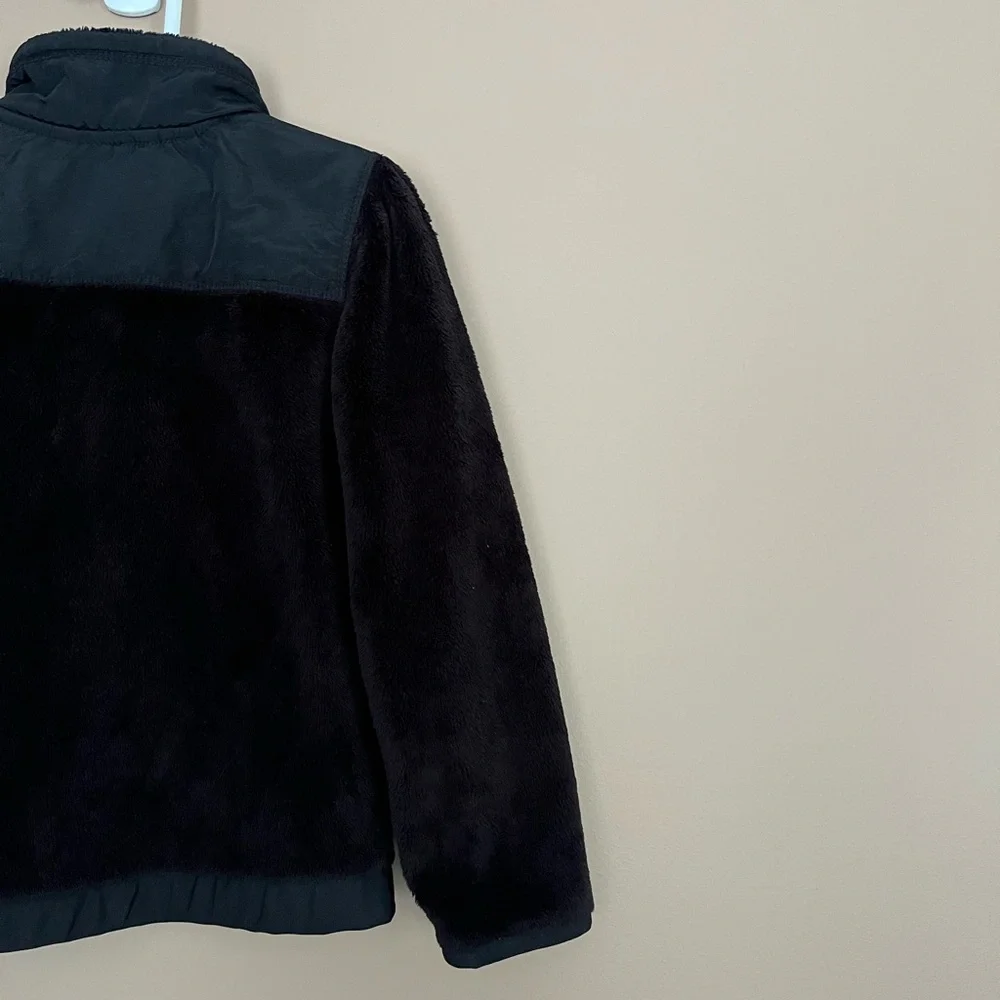 {The Children's Place} Fleece Full Zip Jacket in Black - Girls XS (4)